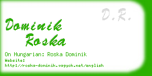 dominik roska business card